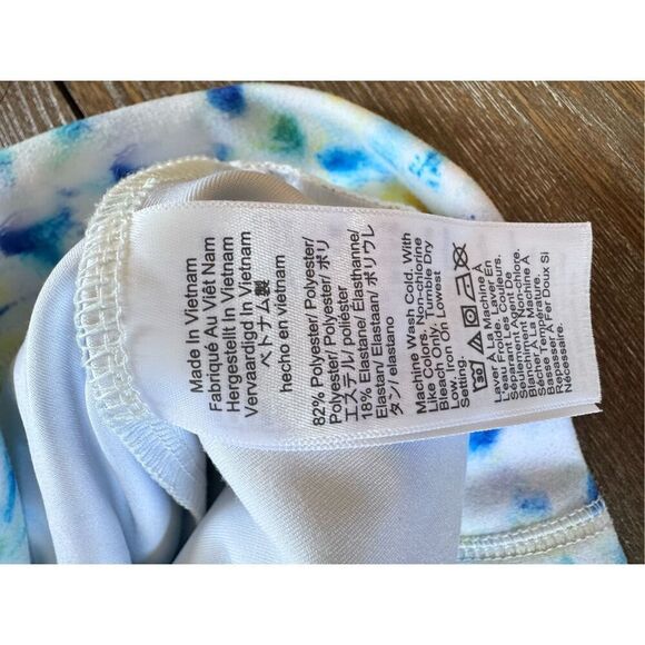 J. Crew Tie Dye Print Zip Front Active Hooded Sweatshirt Size Medium - Picture 10 of 10